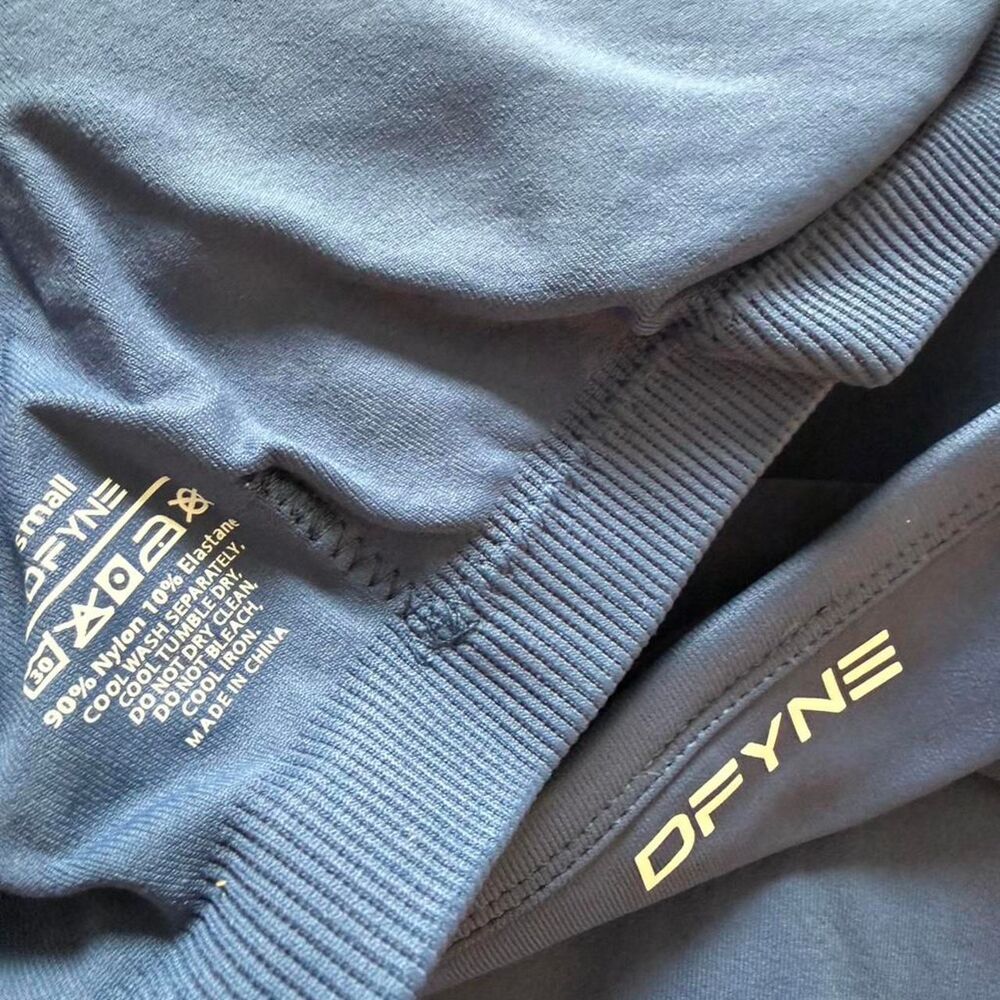 Dfyne Women's Navy and Blue Leggings - Picture 4 of 4